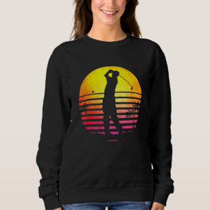 Camiseta Estilo de Retrô do Dia de os pais de Golf Engraçad