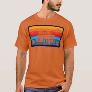 Camiseta Estilo de Retrô do Forte de Cruzeiro da Família La