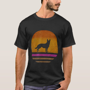 Camiseta Estilo de Retro do german shepherd