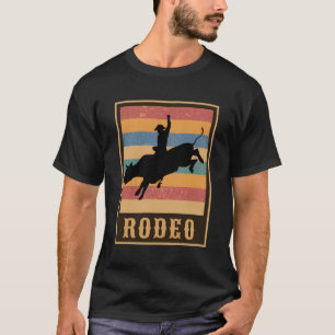 Camiseta Estilo de Retro Ocidental em Touro