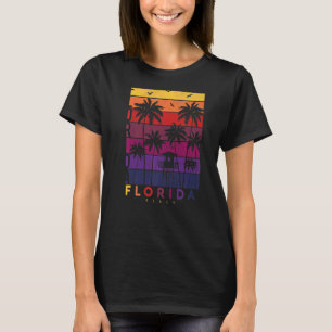 Camiseta Estilo de Retro Vintage Exótico Exótico Sunset Sum