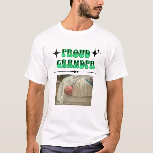 Camiseta Estilo de Retro Vovô Ortoso de Fotografia Personal (Frente)