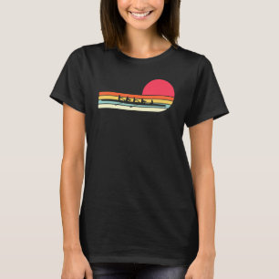 Camiseta Estilo de Retrorização de Equipe Cores de Vintagem