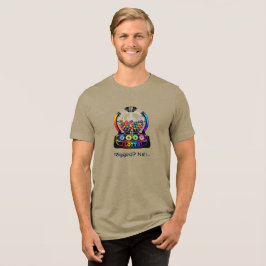 Camiseta Estilo de Rua Político - Cores na Moda