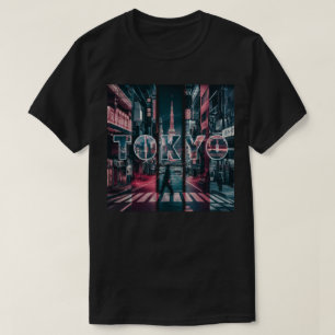 Camiseta Estilo de Rua Urbano de Tóquio Japão