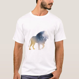 Camiseta Estilo de silhueta de ilustração da natureza da vi