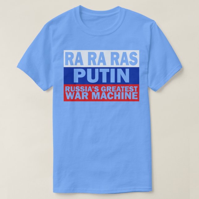 Camiseta Estilo de Sinalizador da Máquina Maior da Rússia (Frente do Design)