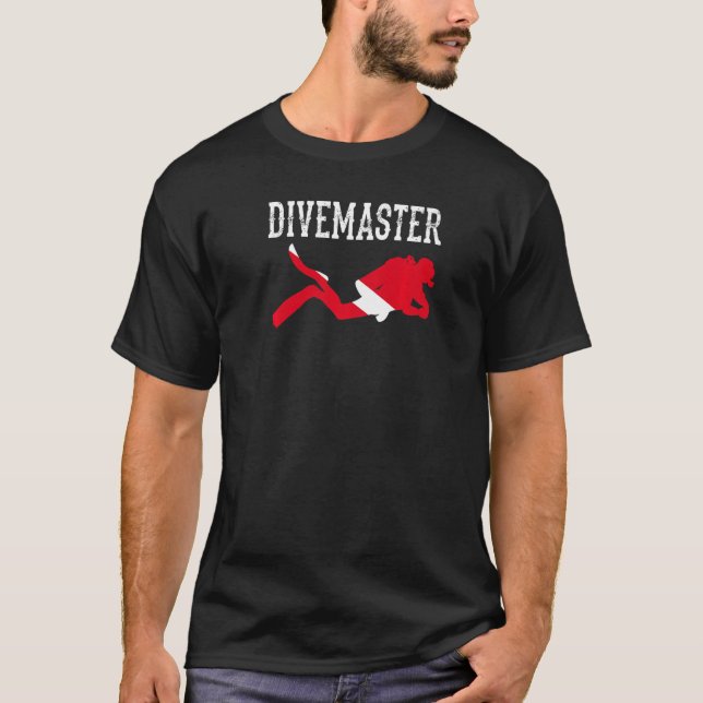 Camiseta Estilo de Sinalizador de Mergulho de Instrutor de  (Frente)