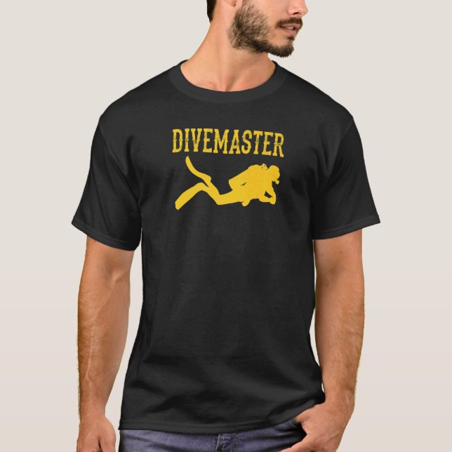 Camiseta Estilo de Sinalizador de Mergulho de Instrutor de  (Frente)