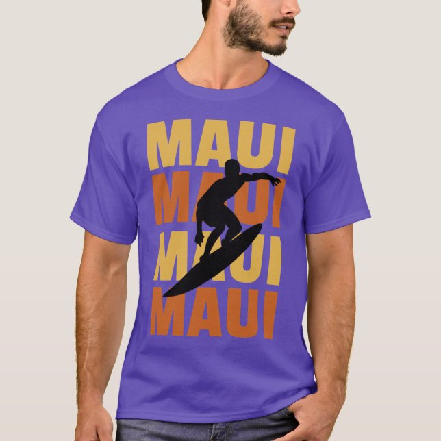 Camiseta Estilo de Surf das Ilhas Havaianas Surfing Beach i (Frente)