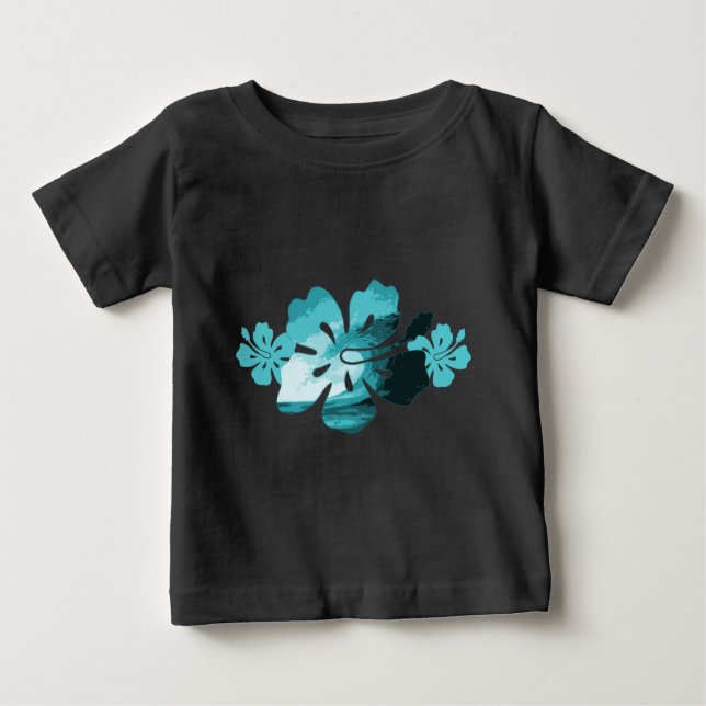 Camiseta Estilo de surf Hibiscus (Frente)