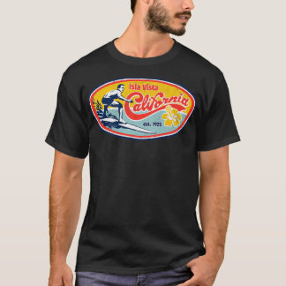 Camiseta Estilo de Surf Retroativo Isla Vista College Compa