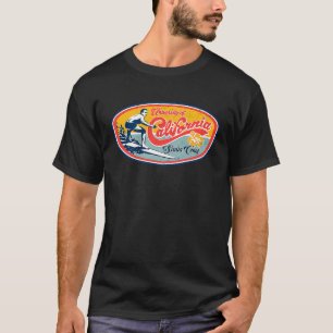 Camiseta Estilo de Surf Retroativo Vintage Papais noeis UC