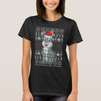 Estilo de Sweater Feio Luzes Xmas Papais noeis Cri