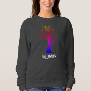 Camiseta "Estilo de Sweater Spooky: Chic de Árvore Hallowee