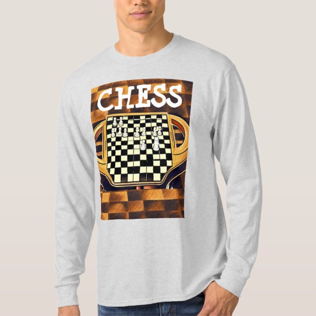 CAMISETA ESTILO DE TABULEIRO DE XADREZ (Frente)