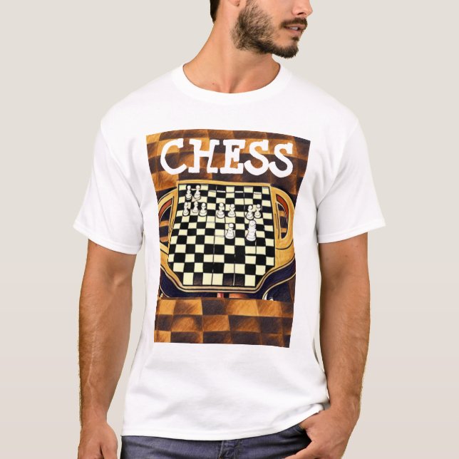 CAMISETA ESTILO DE TABULEIRO DE XADREZ (Frente)
