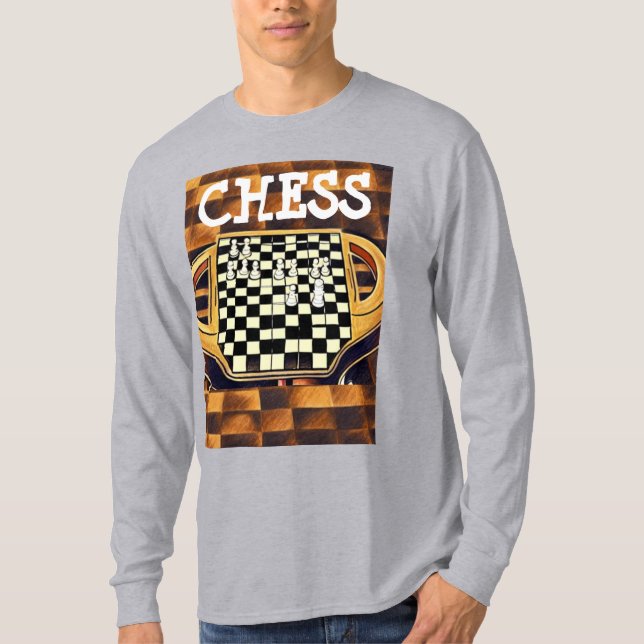 CAMISETA ESTILO DE TABULEIRO DE XADREZ (Frente)