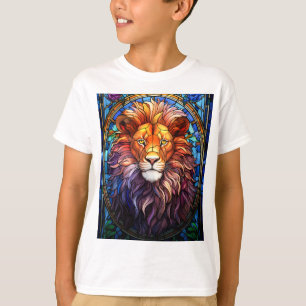 Camiseta Estilo de Tiffany, Lion Majestésico