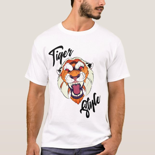 Camiseta Estilo de Tigre (Frente)
