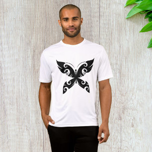 Camiseta Estilo de Tinta Preta Negros Branca com Tatuagem d