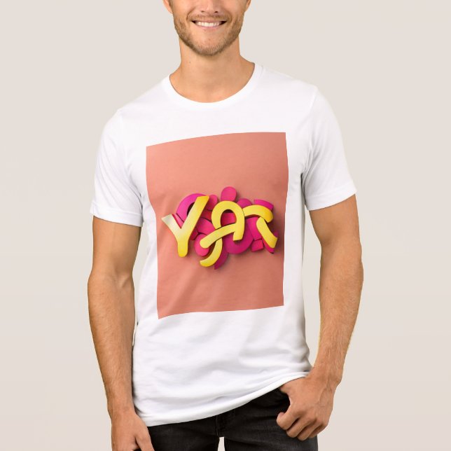 Camiseta Estilo de Tipografia Trending Tri-Blend Shirt (Frente)