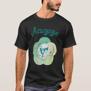 Camiseta Estilo de Treino de Força Acroyoga Geometria Sagra