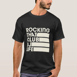Camiseta Estilo De Turntablist De Retro-Vida Do Clube Dj Li