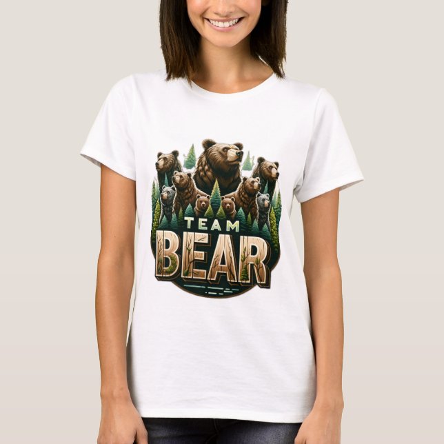 Camiseta Estilo de Urso de Equipe 2 (Frente)