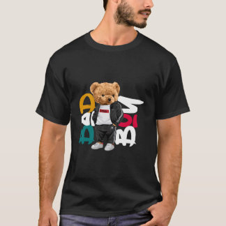 Camiseta Estilo de Urso de Pelúcia Ruim Divertido