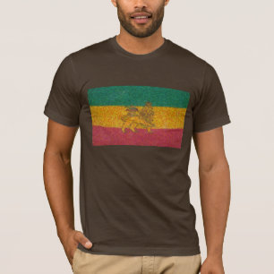 Camiseta Estilo de Van Gogh da bandeira de Rastafari