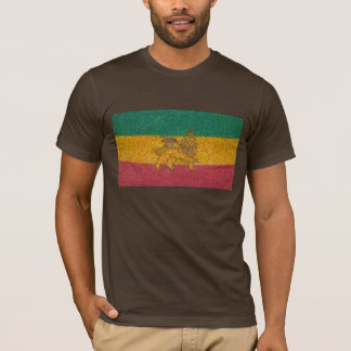 Camiseta Estilo de Van Gogh da bandeira de Rastafari