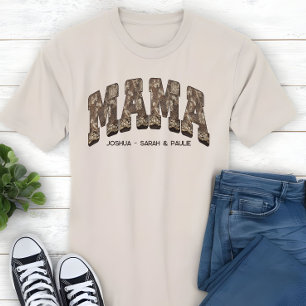 Camiseta Estilo de Variação do Campo de Couros e Locais Mam