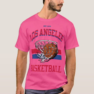 Camiseta Estilo de Varsidade de Basquete Los Angeles