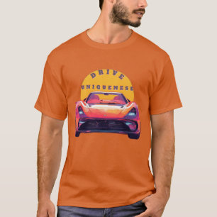 Camiseta 🔥 Estilo de Velocidade no Pôr do Sol do Corredor