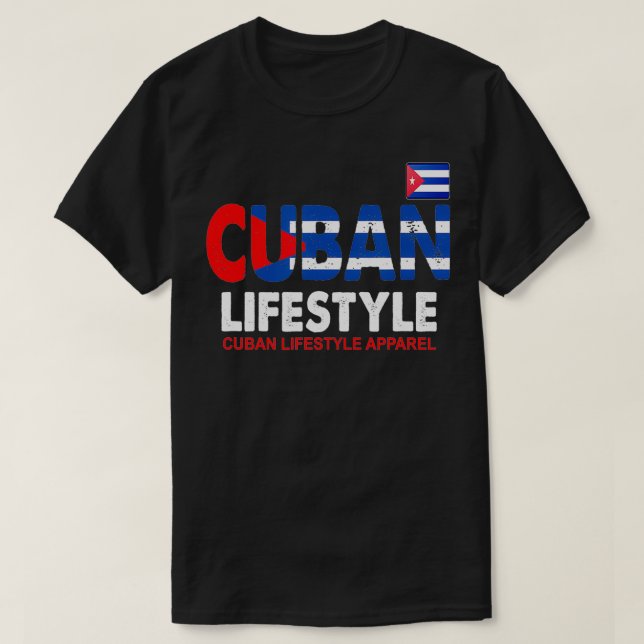 Camiseta Estilo de vida cubano Homens cubanos mulheres cuba (Frente do Design)