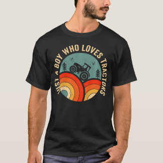 Camiseta Estilo de Vida da Fazenda Infantil Só um Menino qu