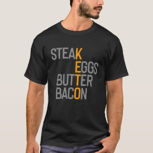 CAMISETA ESTILO DE VIDA DA MANTEIGA DOS OVOS DE CALÇADO DE