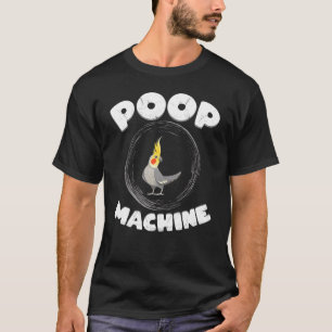 Camiseta Estilo de vida da máquina de cocô de pássaro Cocka