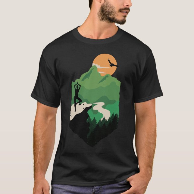 Camiseta Estilo de vida da Yoga Adventure (Frente)