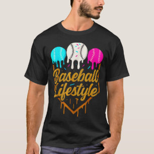Camiseta Estilo de vida de beisebol, Sorvete de gotejamento