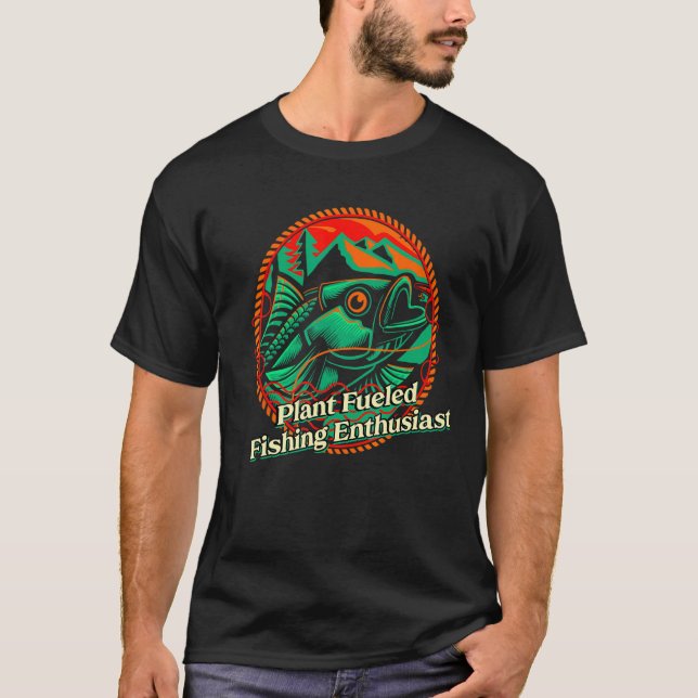 Camiseta Estilo de Vida de Caça Entusiasta de Pesca Aliment (Frente)