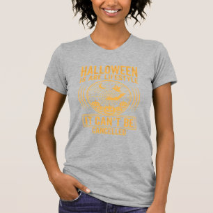 Camiseta Estilo de vida de Halloween Morcego Teia de Aranha