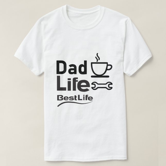 Camiseta – Estilo de Vida do Pai – Melhor Vida – P (Frente do Design)