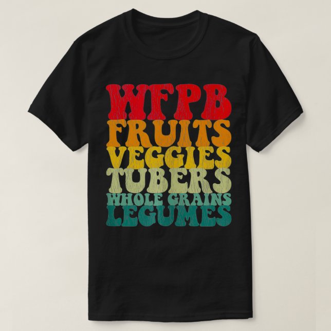Camiseta Estilo de Vida do Vegan Baseado em Planta de Comid (Frente do Design)