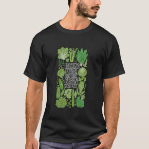 Camiseta Estilo de vida engraçado vegano verde vegetal fres