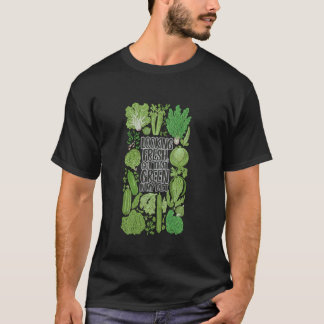Camiseta Estilo de vida engraçado vegano verde vegetal fres