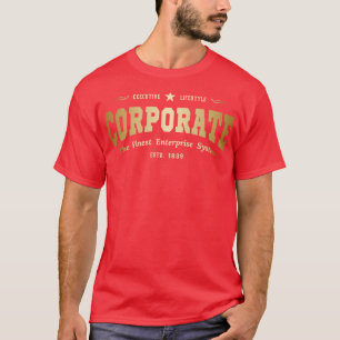 Camiseta Estilo de vida executivo corporativo Dourado