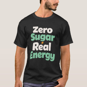 Camiseta Estilo de Vida Keto Sem Açúcar Controle de Glicose