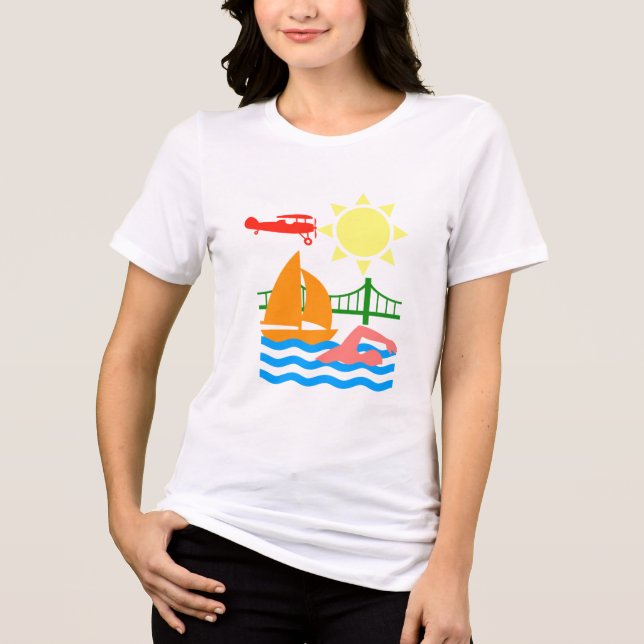 Camiseta Estilo de vida lago (Frente)